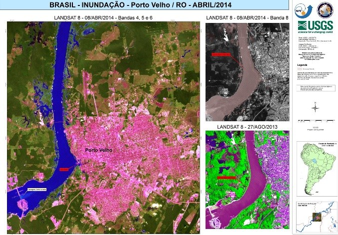 Inundação em Porto Velho/RO