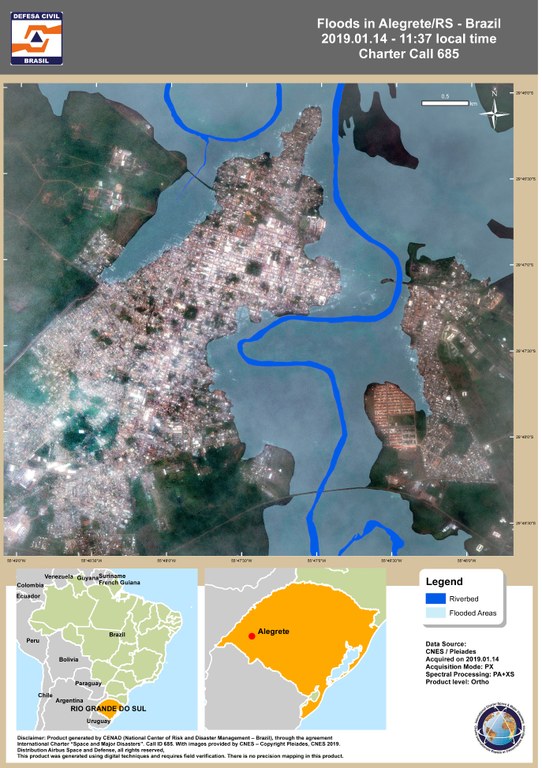 Inundação em Alegrete/RS