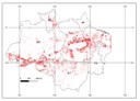 Mapa de ocorrências de desmatamento identificadas no PRODES 2020