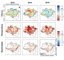 Mapa da distribuição espacial das áreas com aumento e redução de chuva, temperatura e queimadas nos anos de 2010, 2015 e 2016