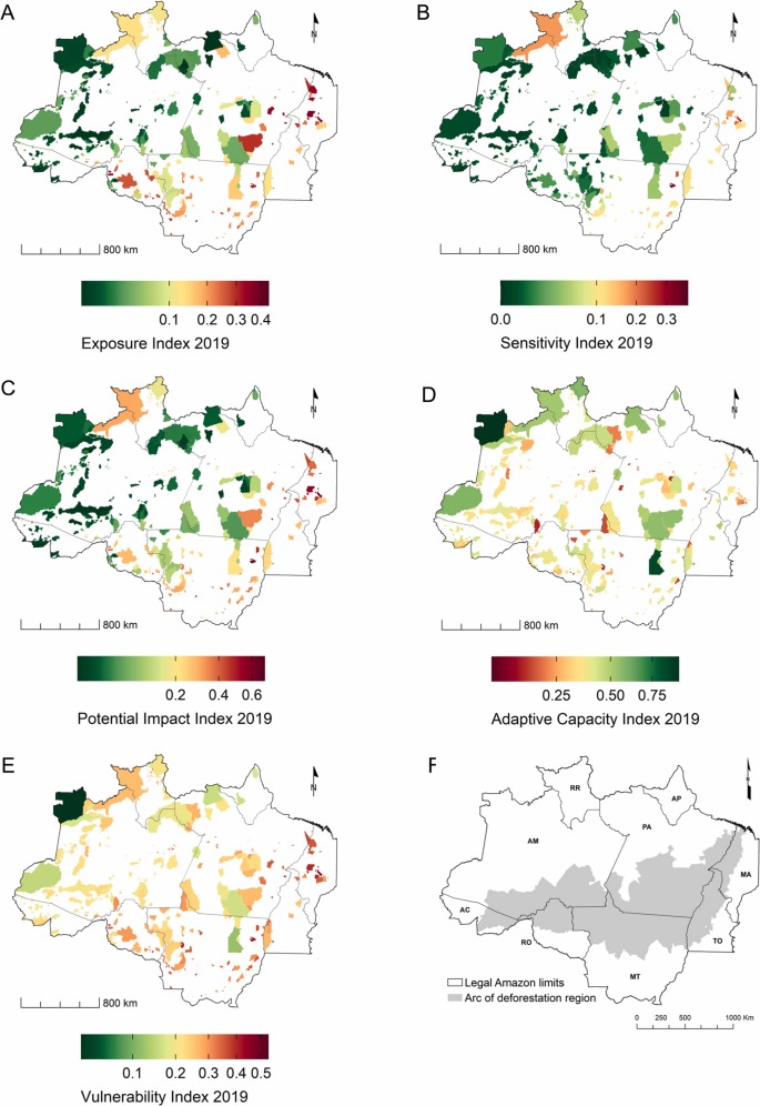 Índices de avaliação da vulnerabiliade ambiental de terras indígenas da Amazônia