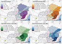 Mapa dos impactos humanos causados pelos eventos