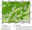 Localização geográfica da rodovia BR-319