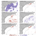 Correlação do índice multivariado do ENSO (MEI) com variáveis oceanográficas, bio-ópticas e de classes de tamanho do fitoplâncton Correlação do índice multivariado do ENSO (MEI) com variáveis oceanográficas, bio-ópticas e de classes de tamanho do fitoplâncton