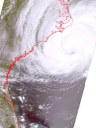 Fuacão Florence / Florence Hurricane (zoom)