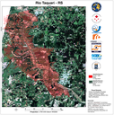 Mapa (Produto de Valor Agregado, em português) da região do Rio Taquari/RS