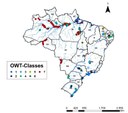 Variações das classes ópticas de acordo com os pontos coletados