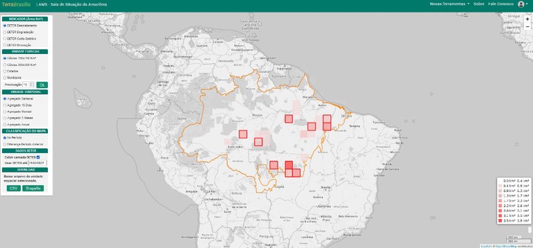 Tela AMS/TerraBrasilis